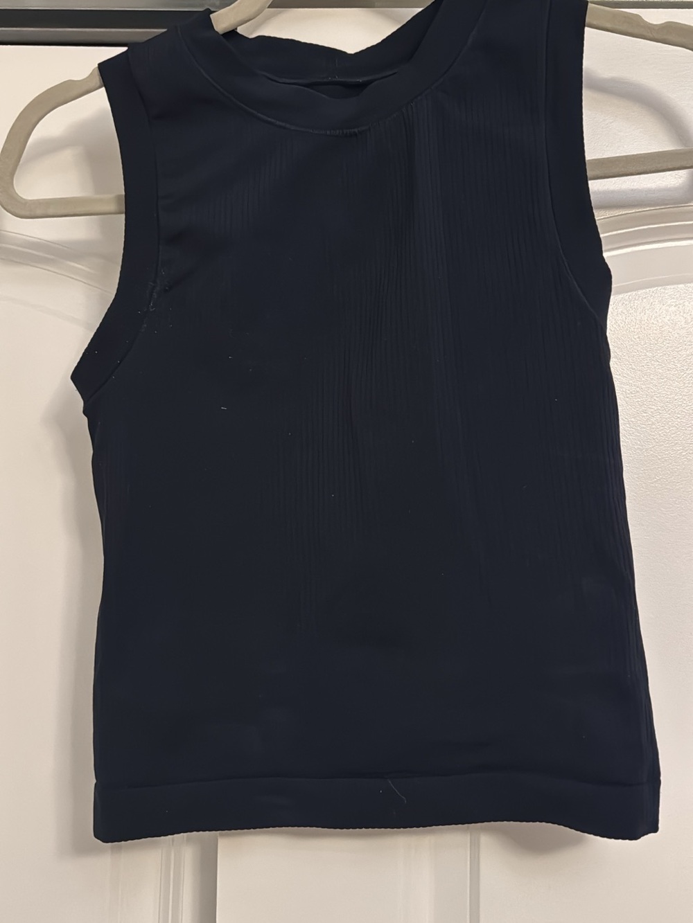 Athleta Navy Ribbed Muscle Tank